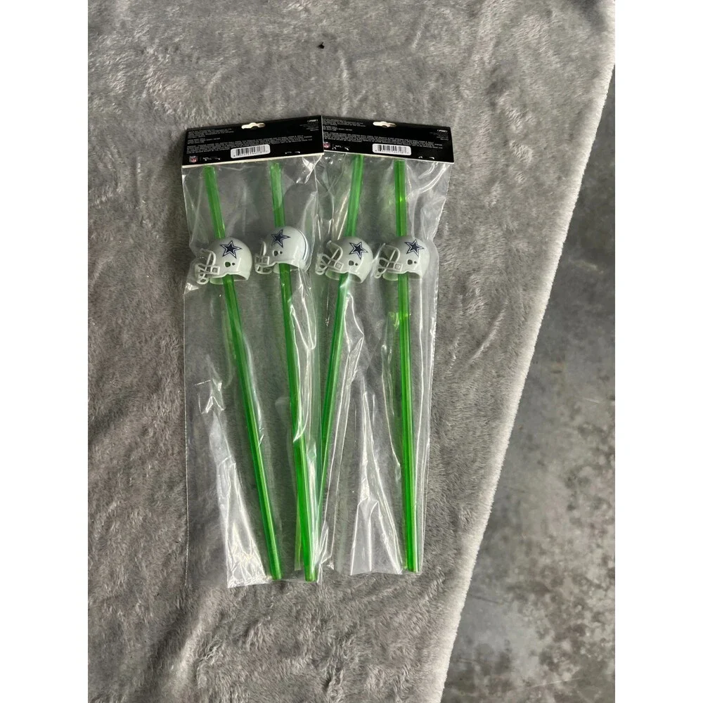 4x San Francisco 49ers Party Drinking Straws Helmet 12